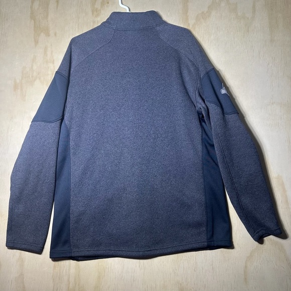 SPYDER Men's Empire Full Zip Fleece Jacket Lined Pockets Gray XL - Picture 9 of 11